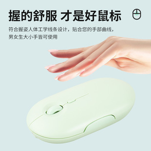 Compact Portable Office Pebble Mouse for Men and Women Wireless Bluetooth Rechargeable Desktop Laptop Tablet