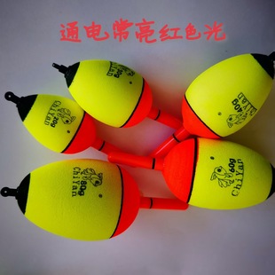 Large Belly Floating Luminous Electronic Sea Rod Fishing Float for Crucian Carp and Bighead Carp Fishing Set, Abo Float for Rock Fishing, Anchor Fish Float, Electronic Foam