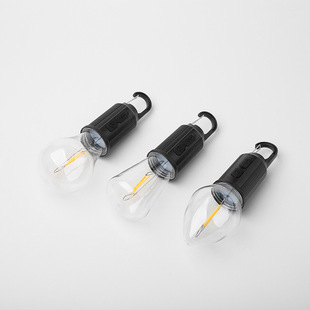New outdoor warm light bulb retro atmosphere camping light multifunctional portable tungsten wire rechargeable tent camping light