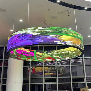 Гибкий светодиодный дисплей мягкий модуль Hotel Mall LED дуговой экран светодиодный Творческий цилиндрический экран выставочного зала P5 New