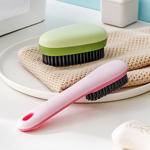 New Shoe brush household shoe washing brush shoe washing brush soft fur does not hurt shoe board brush printed logo long handle shoe brush