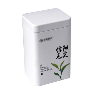 Manufacturers produce spring tea Maojian tea iron box packaging universal tinplate tea cans rectangular tea cans customized