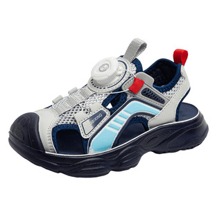 Boys Wrap-toe Sandals 2025 Summer New Soft Sole Non-slip Children's Beach Shoes Casual Middle and Big Children's Sports Sandals
