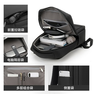 Cross-border Men's Business Backpack Advanced Sense Travel Commuter Bag Fashionable Women's Backpack Lightweight Waterproof Computer Bag