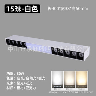 Tmall Long Ceiling Line Spotlight Floodlight Graffiti Ceiling Corridor Mijia Smart Surface Grille Light