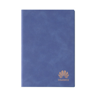 Wholesale high-value notebook custom LOGO thickened spot business office soft leather UV color printing notepad set