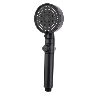 Black Samurai Five-speed Supercharged Shower ABS Handheld Supercharged Shower Bathroom Shower Supercharged Shower Head