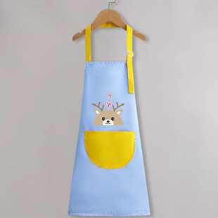 Children's apron painting waterproof antifouling studio cartoon apron big children's kindergarten apron overalls custom logo