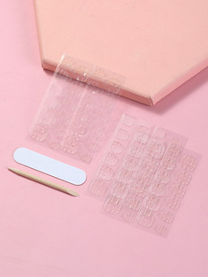 Double-sided Jelly Glue nail sticker wear nail kit fake nail sticker suit seamless patch glue finished product lasting