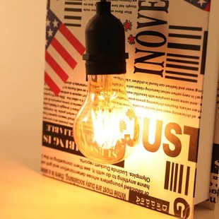 LED Edison light bulb st64 filament light tan A60 amber G80E27 vintage decorative light bulb bulb