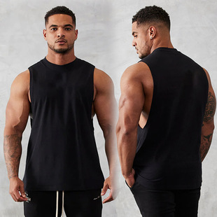 Muscle Fitness Brothers Летний новый жилет для фитнеса Мужская уличная спортивная Модная брендовая футболка без рукавов