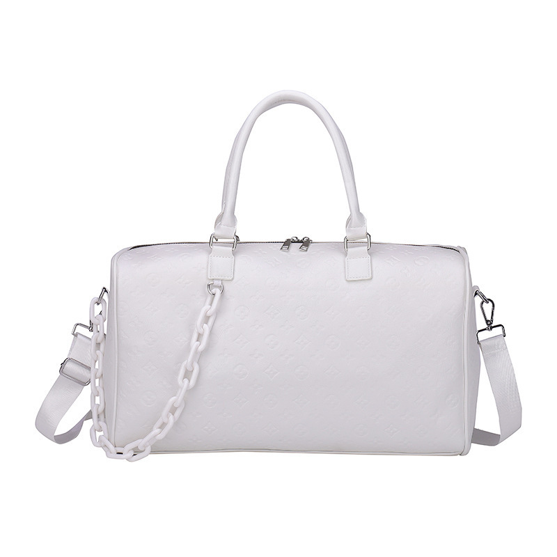 Women's handbag with letter patchwork design, suitable for cross-border shipping, portable, stylish, and casual use, perfect for fitness and outdoor activities.