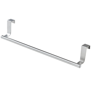 Door Back Rack Stainless Steel Kitchen Wall Rack Cabinet Wardrobe Door Top Clip Cross Bar Towel Wiper Rack
