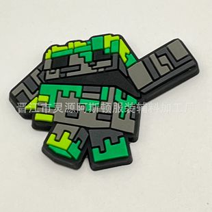 My world future robot hole shoes shoes flower shoes buckle accessories diy decorative buckle cross-border new PVC accessories