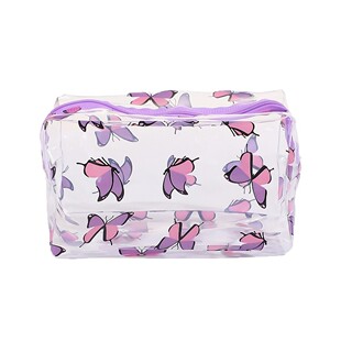 Transparent Butterfly Cosmetic Bag Large Capacity Pvc Waterproof Wash Bag Korean Portable Travel Storage Wash Cosmetic Bag