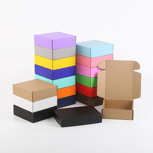 Factory color aircraft box jewelry packaging carton special hard packaging orange corrugated carton express packaging box wholesale