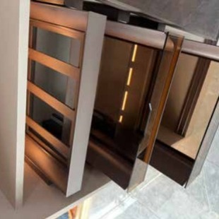 25 Glass Door Panel Glass Door Panel Light Luxury Glass Door Cloakroom Aluminum Wardrobe Bedroom Modern Aircraft Hinge