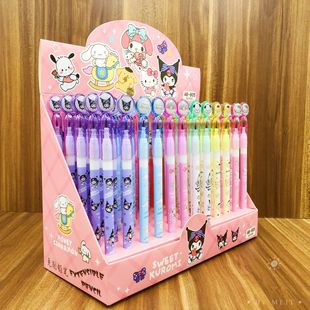 Foreign Trade Sanrio No-sharpening Pencil Kulomi Yugui Dog 6 Cartoon Mixed Box Bullet Pencil