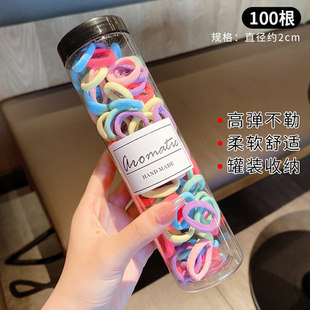 100 children's towel ring hair ring hair accessories wholesale rubber bands do not hurt hair elasticity good girls small pull rope