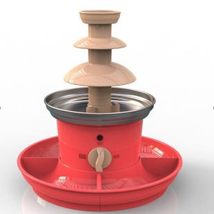 Cross-border household mini chocolate chocolate fountain machine melting tower waterfall melting pulp machine explosion household with fruit plate