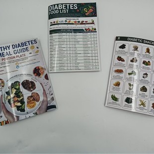 Трансграничные новые Set of 2 Diabetes Food List 2 Набор диабетической пищи