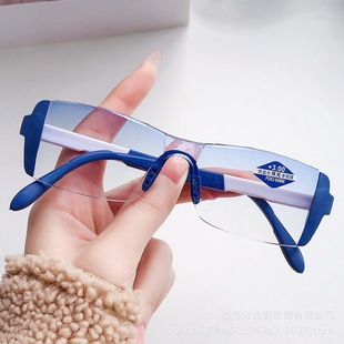 New Anti-blue Light Presbyopic Glasses Far and Near Dual-purpose Dual-light Presbyopic Glasses for Middle-aged and Elderly Ultra-light Men's and Women's Same-style Presbyopic Glasses