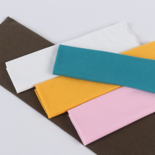 In stock multi-color polyester 180/140g knitted jersey T-shirt composite lining polyester cotton knitted fabric polyester jersey