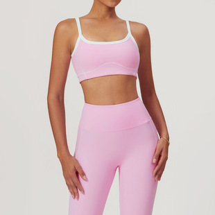 European and American Naked Tight Sports Underwear Large U-shaped Yoga Bra Women's Inner Wearing Outer Wearing Fitness Top 8838