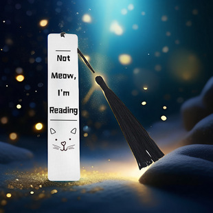 Cross-border bookmark custom wholesale temu Hishin stainless steel bookmark gift European and American wind original bookmark Amazon