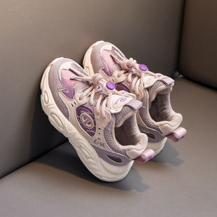 Boys' Dad's Shoes 2023 New Autumn and Winter Children's Shoes Two-Cotton Sports Shoes for Big Children Spring and Autumn Girls' Shoes