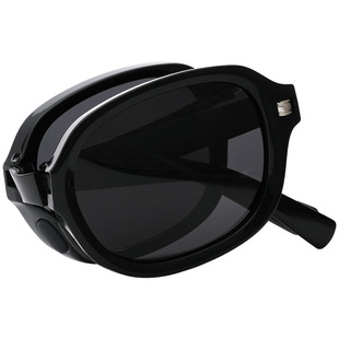Folding Polarized Sun Protection Sunglasses Women's 2024 New Small Frame Internet Celebration High-Level Face Showing Small UV Protection Sunglasses