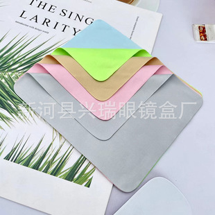 Color DT Glasses Cloth Microfiber Mobile Phone Screen Wiping Cloth Soft Thickened Glasses Cleaning Cloth Printable Logo