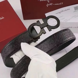Легкий роскошный ремень мужской двухслойный кожаный 8-символьный ремень с пряжкой классический фира бизнес повседневный высококачественный кожаный ремень