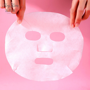 Disposable Mask All Cotton Plain Mask Paper DIY Ghost Face Paste Skin Care Wet Dam Soft Skin Friendly Beauty Paper Mask 50p