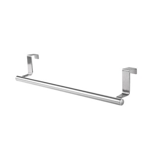 Stainless Steel Single Pole Towel Rack Kitchen Punch-free Towel Hanging Rod Cabinet Door Back Rag Hanger