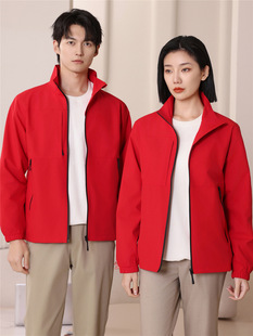 Spring and Autumn casual business stand collar thin jacket jacket youth leading cadres long-sleeved jacket jacket custom LOGO