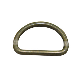 Metal D-shaped buckle clothing luggage adjustment buckle hardware accessories semi-ring D-ring closed iron ring horseshoe buckle 25mm
