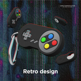 Suitable for airtag retro game machine silicone protective cover tracker cover creative cartoon locator protective cover