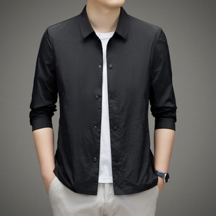 2023 Ice Silk sun protection clothing middle-aged coat men's summer thin jacket men's youth shirt summer sun protection clothing