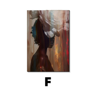 AliExpress Hot Sale Abstract Character Living Room Decorative Painting Simple Canvas Painting Hanging Painting Restaurant Poster Painting Core