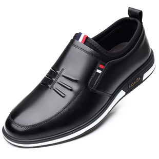 Men's Shoes 2023 New Spring Breathable Men's Youth Business Casual Shoes Men's Leather White Shoes Men's Wholesale