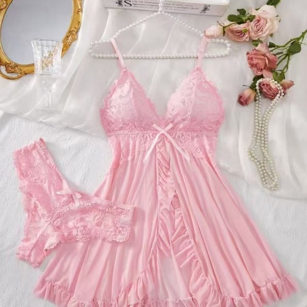 European and American Style Sexy V-Neck Lace Camisole Multi-Color Set Lingerie Wholesale Amazon Cross-Border Supply