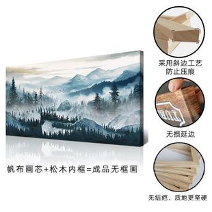 Amazon Abstract Mangrove Bedroom Decorative Painting Spray Painted Frameless Canvas Core Modern Natural Landscape Living Room Hanging Painting