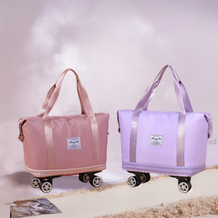 Large Capacity travel storage bag multifunctional pulley waterproof luggage bag pending storage bag short-distance business trip travel bag