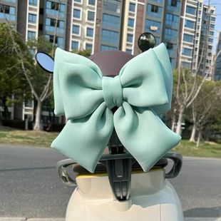 Electric car universal bow decoration electric car sticker small accessories rear backrest rear seat decoration modification