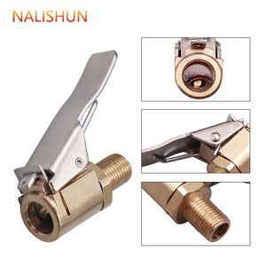 Tire Quick Inflation Nozzle, Air Head, Tire Pressure Gauge, Inflator Nozzle, Copper Chuck Type Inflator Pump Pipe Joint