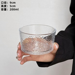 Square Dessert Glass Bowl European Style Sugar Water Yogurt Pudding Bowl Internet Popular Ins Wind Ice Cream Afternoon Tea Bowl