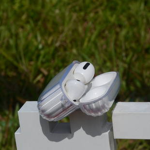 Suitable for apple headset high transparent material airpods2/3/pro wireless bluetooth headset protective cover