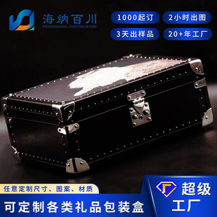 Gift Box Custom Real Estate Companion Gift Box Pu Flip Hardware Tool Empty Box Stall Jewelry Storage Box Wholesale
