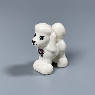 A generation of domestic small particle building blocks toy animal spare parts baby pet kitten puppy police dog kennel